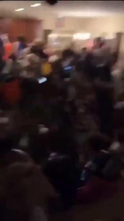 Man sleeping while huge party boomin