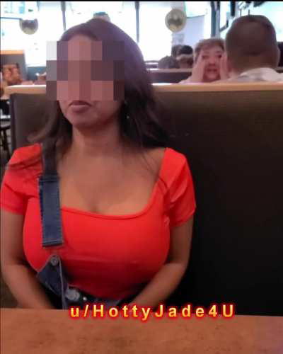 My big boobies at a local diner