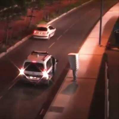 Speed camera regrets to give tickets to an officer