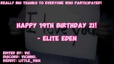 HAPPY BIRTHDAY TO OUR OWNER AND MOTHER ZI!!!