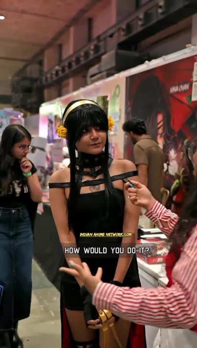 Most lore-accurate Yor Forger spotted at Anime India Kolkata.
