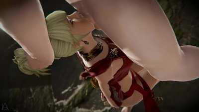 Lyse Hext's face fucked (Initial A) [Final Fantasy 14]