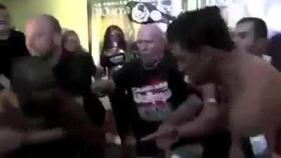 To scare the opponent.