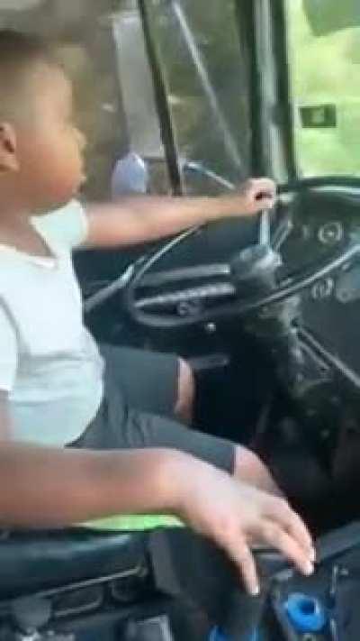 Pretty sure this wasn't what they had in mind for take your kid to work day...