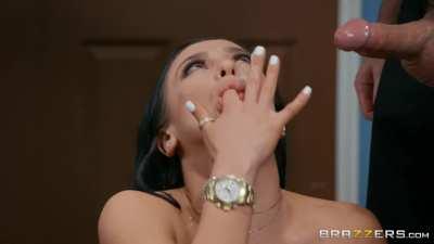 A good bimbo being rewarded for her efforts