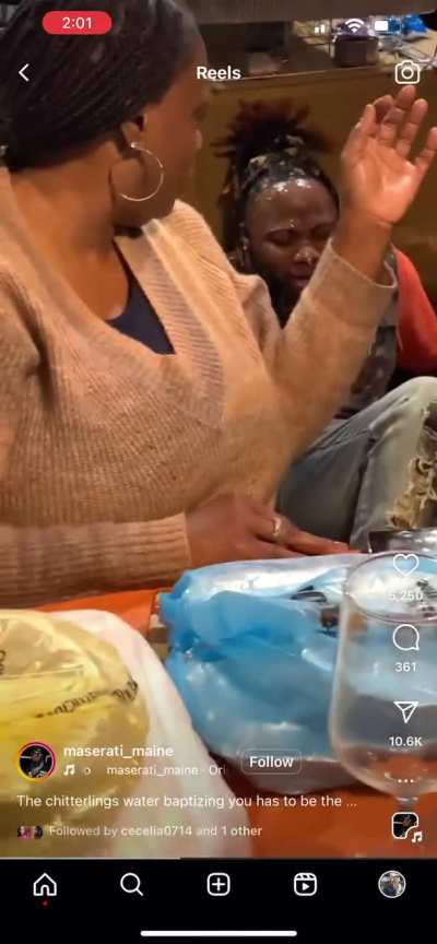 Getting doused in chitterling water is nefarious work