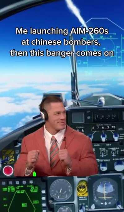 A little morale boost while flying my Super Hornet😎 (I’ve never seen one)