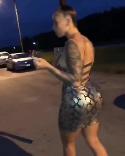 Too juicy in the dress. Lift it up for us 💦💦