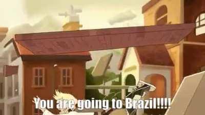 Simon is being sent to Brazil