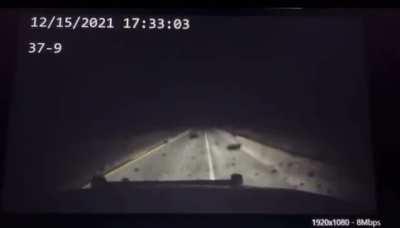 The tornado showing up because of the lightning strikes