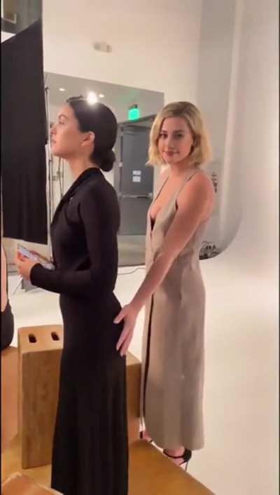 Lili Reinhart admiring Camila Mendes ASS