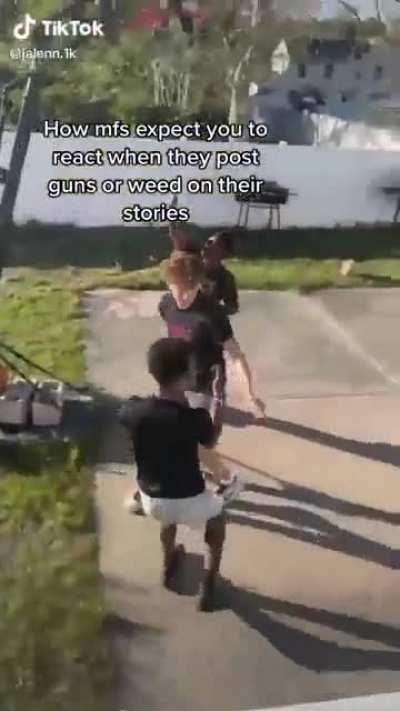 Muta and the boys on their way to remind them their VPN is off.