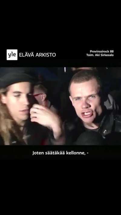 Anthony Kiedis in Finland, 1988