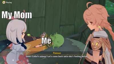 Parents while I'm taking a nap be like