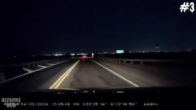 About a year ago my boyfriend and I were driving, it was dark out and I came about two inches from hitting this THING. It wasn't a deer, a dog, it was something I've never seen in my life! it's front legs were longer than it's back. It has long black hair