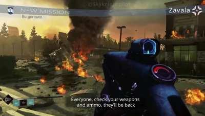 Guardian defend Burgertown from the Hive