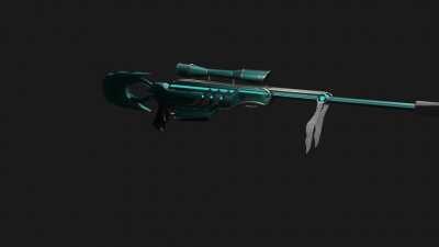 3D concept for a Jett themed Operator created in blender and rendered/animated in Eevee.