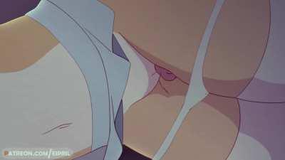 That's one chill fucking sister, she new they where fucking and thought, I'll bring them watermelon slices.