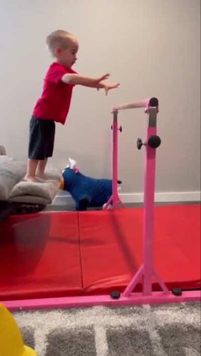 Maybe this one won’t be an Olympic gymnast