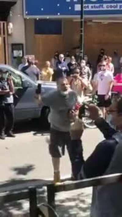 Public speaker with a suprise