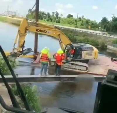 WCGW if I use this backhoe and barge as a gondola?