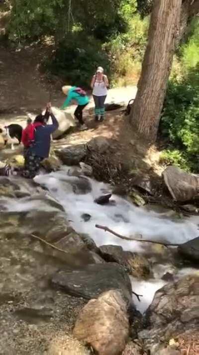 HMC while I do a rope swing.