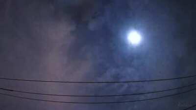 Audio corrected video of Suisei's flyover last night.