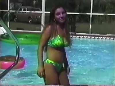 Christina Model - Green bikini (VHS) 