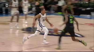 [Highlight] Desmond Bane falls over. Foul on Herb Jones. (With Replay)