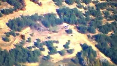 Precision strikes on two Russian 2S19 Msta-S Self-propelled howitzers