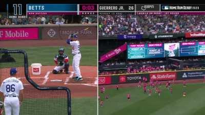 [Highlight] Mookie Betts finishes his first round of the derby with 11 home runs