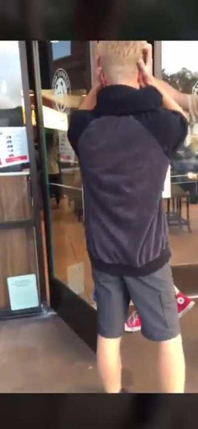 Flirting with someone’s Gf in their face is not a good idea