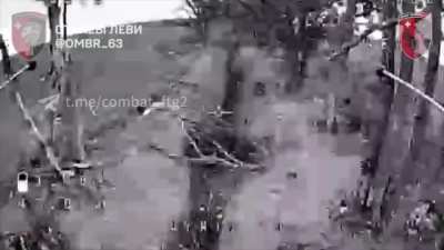 Drones from the 63rd Mechanized Brigade 🪓 working on russians in the Donetsk region (music added by source)