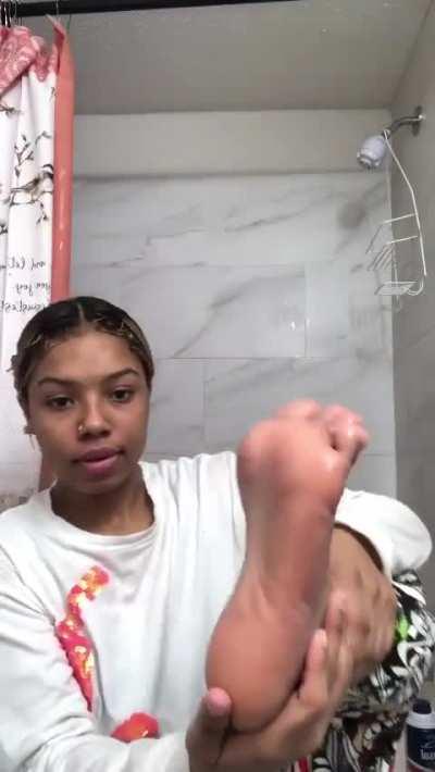 How do you think i got my foot this wet?