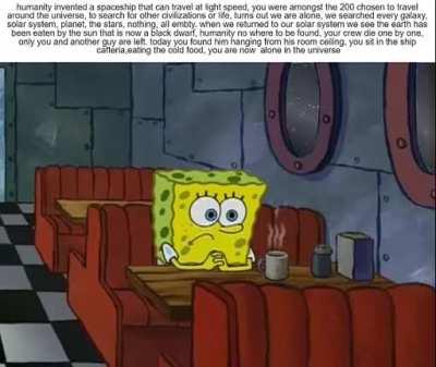 One has a lot to learn in an empty universe...