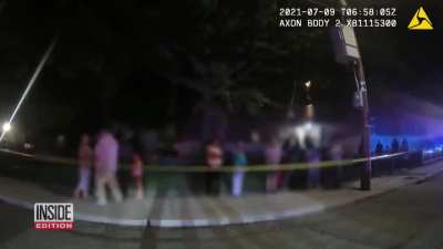 Police officers beat and spit on teenagers