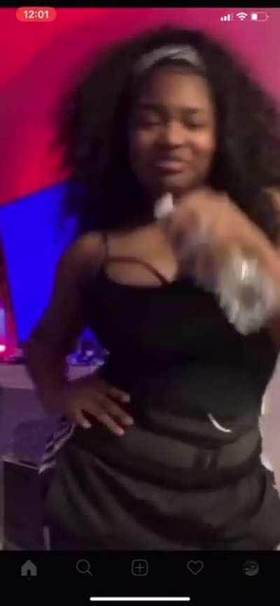 That nipple almost came tf out!