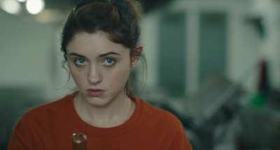 Natalia Getting Off with a Broom Handle