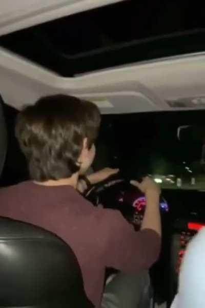 Jerry in the driver seat