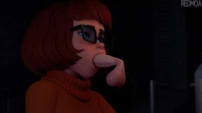 Velma giving a 