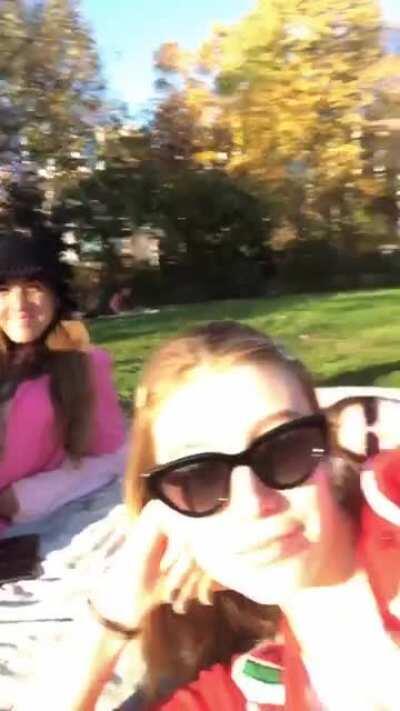 G and friends in the park