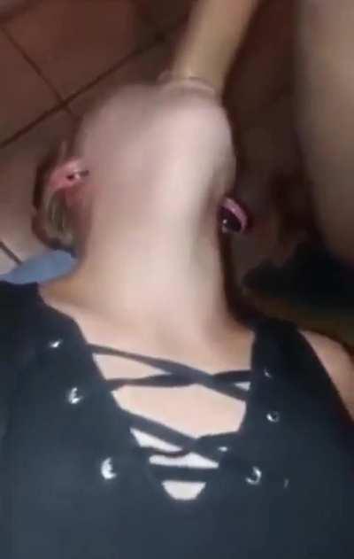 Taking it like a good girl 😋