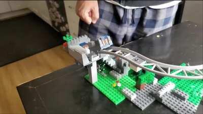 A lego dice tower I made for the people sorting by new.