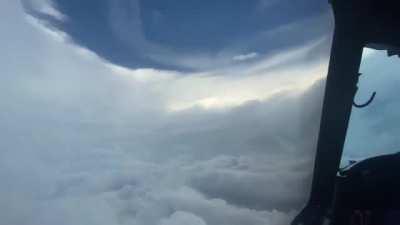 Flying into the eye of Hurricane Ida