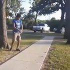 Fighting a bottle for some reason