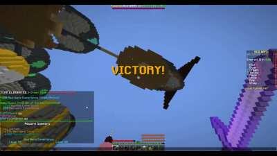 bedwars last minute fireball clutch from void