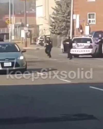 Dude calmly got into squad car, punched the cop and escape
