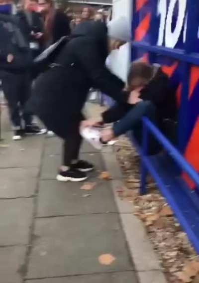 Stuck between a railing and a wall