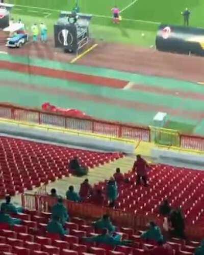 Zlatan Ibrahimović being insulted at Marakana vs Red Star game 