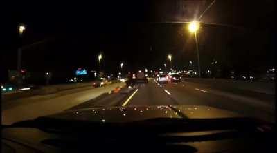 [USA] found this online and I’m curious what did they hit that caused their car to stop in that way?